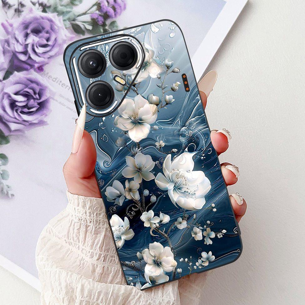 For Tecno Pova 7 5G Cover Case LJ7 Luxury Butterfly Love Fashion Flowers Cool Lion Painted Phone Case For Techno Pova7 5G Bumper