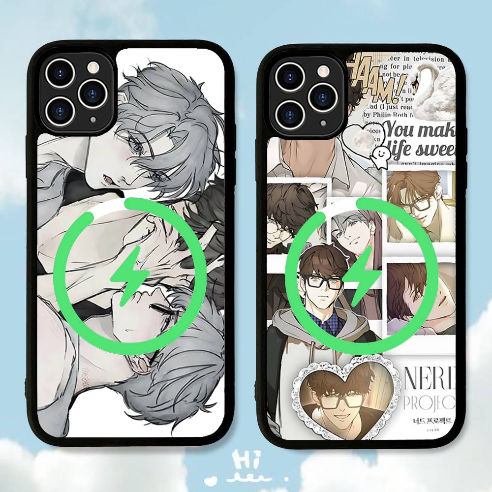 Чехол для телефона Nerd Project Bl Anime для iPhone 17 16 Pro Max 15 14 Plus 11 13 12 Ударопрочный Магнитный Для Magsafe Чехол