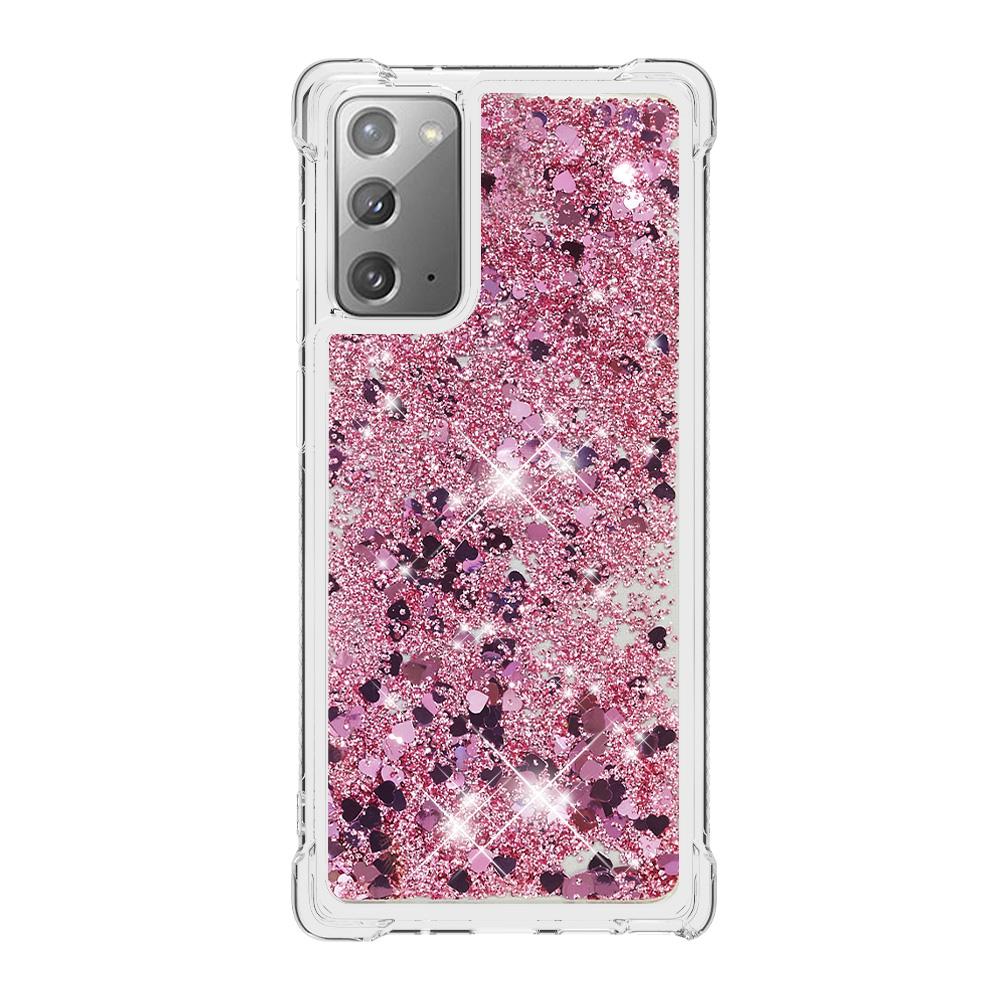 Чехол Fundas Quicksand для Samsung Galaxy Note 20 Ultra Мягкий жидкий чехол с блестками для Galaxy Note20 Ultra
