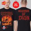 Cannibal Corpse Североамериканский тур 2025 Scourge Of Iron Двусторонняя футболка