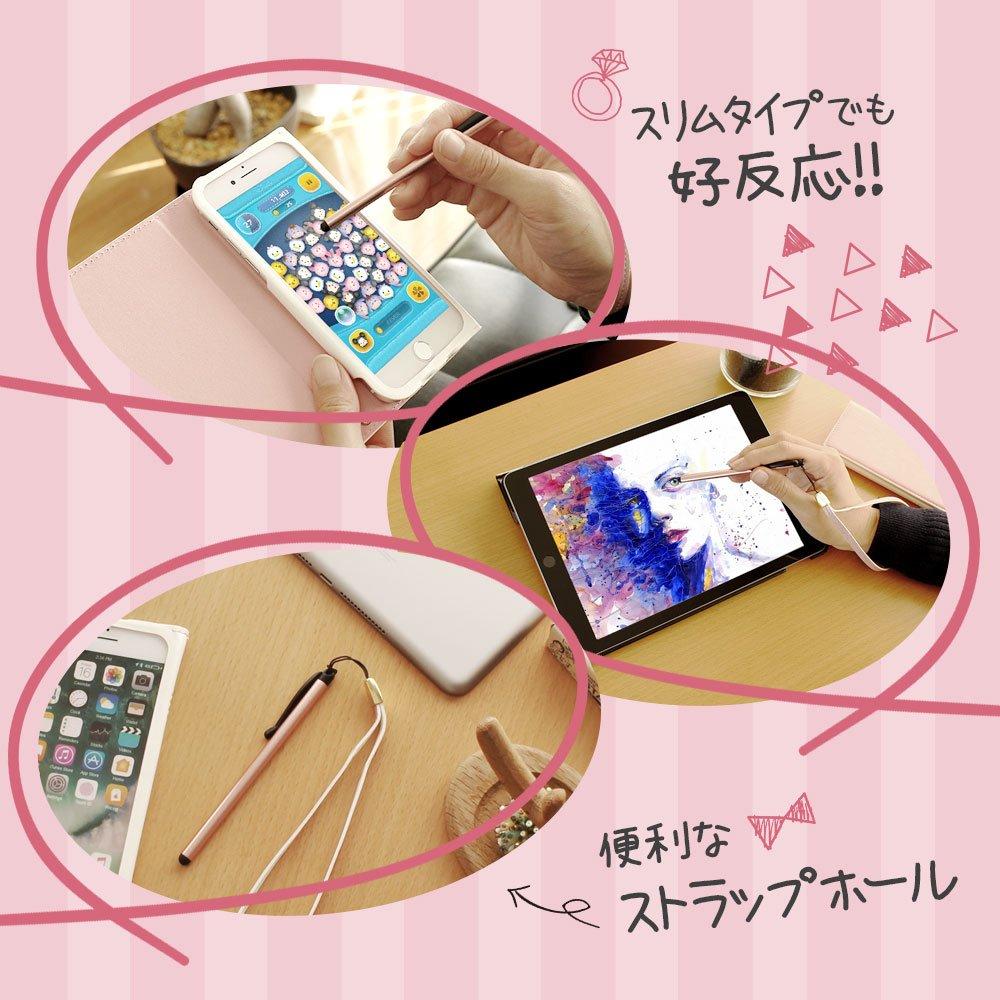 Тонкая легкая сенсорная ручка Owltech из специальной силиконовой резины с ремешком серебристого цвета для iPhone/смартфона/планшета OWL-TPSE06-SI