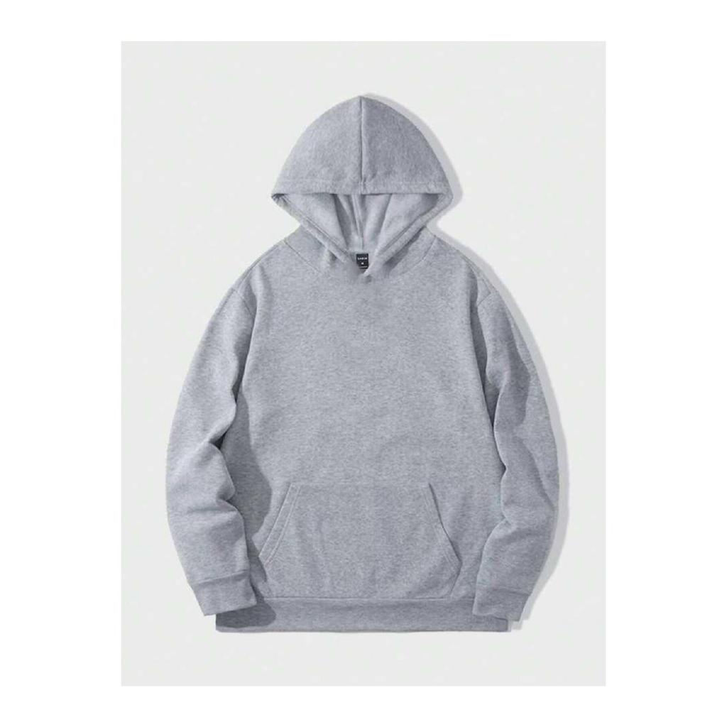 Унисекс, однотонная толстовка оверсайз с капюшоном из 3 предметов без принта