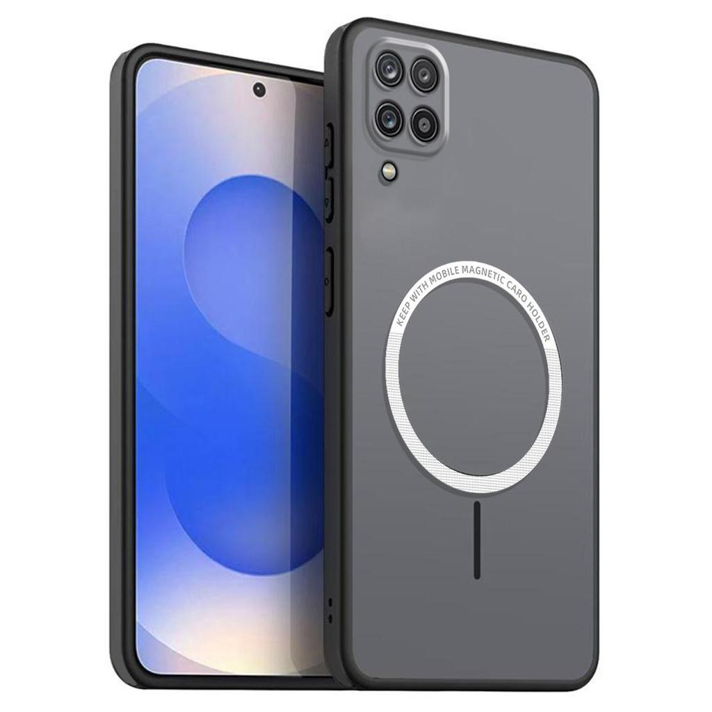 Матовый Полупрозрачный Магнитный Чехол для Телефона для Samsung Galaxy A22 4G, A12 Мягкая TPU Крышка