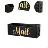Wood Mail Organizer Wall Mounted or Countertop Decorative Housewarming Gift for Office Desk