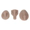 Silicone Nose Model Set Simulation 3D Soft Practice Nose Model for Nose Suture Teaching Exercise Dark Skin Color