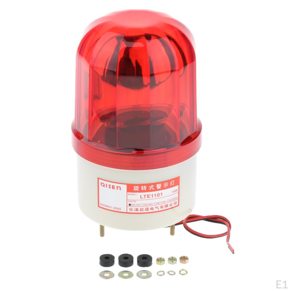 12 LED Warning Light Workshop Round Truck Car Signal