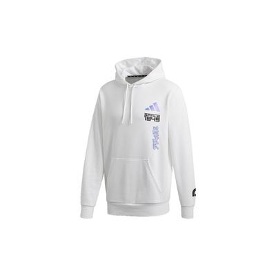 adidas Повседневный спортивный пуловер с капюшоном, мужские топы, белый GI6397