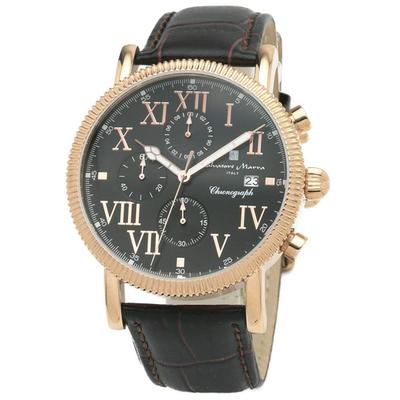 Модели Salvatore Marra на выбор Ретро-стиль Onion Crown Chronograph Тисненая кожа Римские цифры SM19109 Часы [Salvatore Marra] [5 из] Мужские []