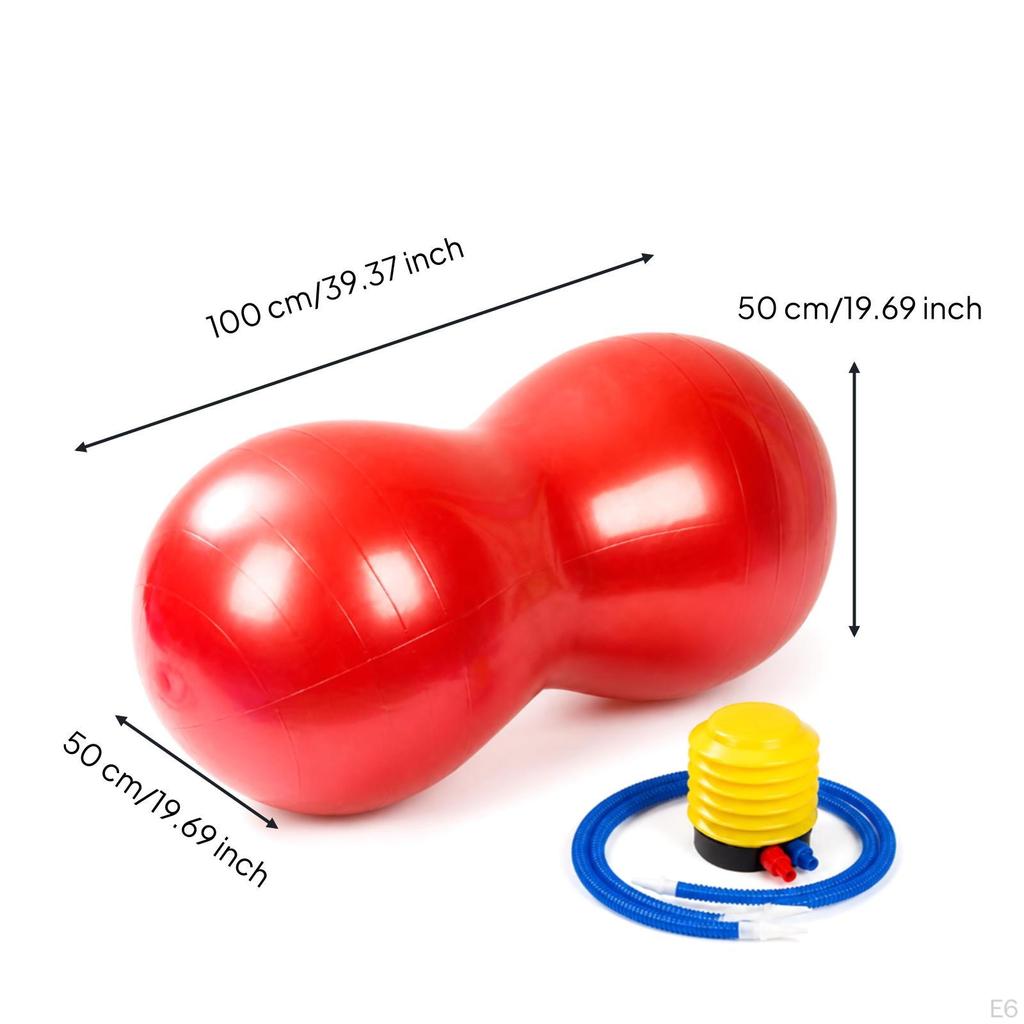 Peanut Ball with Pump Inflatable Sensory for Kids, Children, Balance Training Active