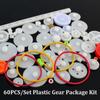 Robot Various Gear Toy Motor Car DIY Gear Assortment Axle Belt Bushings Package Kit Plastic Gears
