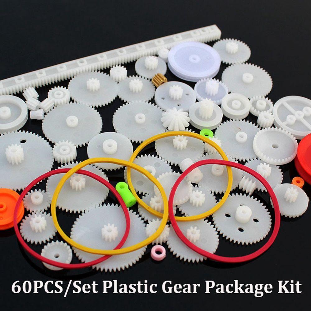 Robot Various Gear Toy Motor Car DIY Gear Assortment Axle Belt Bushings Package Kit Plastic Gears