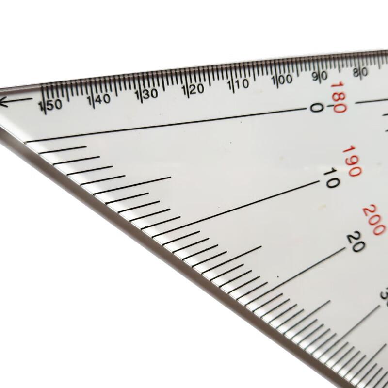 30cm Marine Navigation Set Square Rulers with Handle