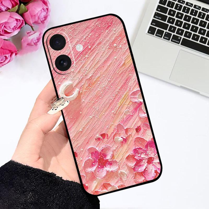 Для чехла IPhone 17 IPhone17 A3519 Масляная живопись Силиконовый чехол для телефона Для Apple IPhone 17 Чехол Защита камеры Мягкий ТПУ Корпус Бампер