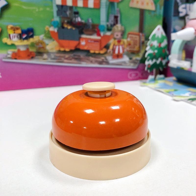 Pet Training Bell Stainless Steel, 1Pcs Hand Press Toy No Battery Dinner Alert Call Bell for Pets Kids Interactive Daily Gift