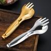 Thickened Food Tongs 304 Stainless Steel Buffet Clips New Meat Salad Bread Serving Tongs Household