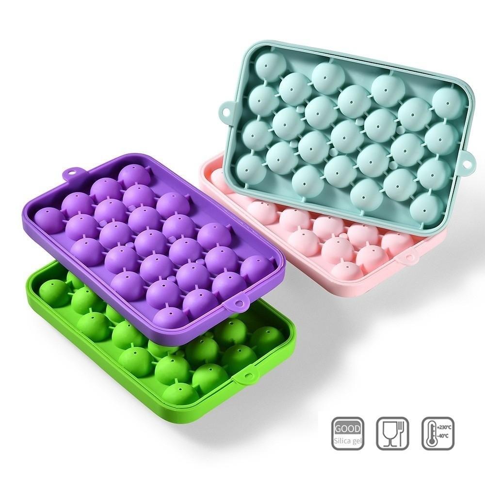 25 Grids Grape Ball Molds Round Shape Ice Cube Mold Creative Handmade Soap Molds Bar Party