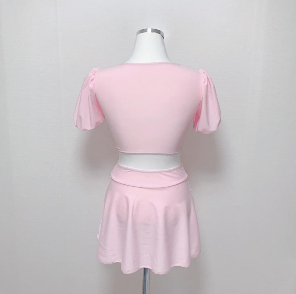 Корейский Хит Продаж Купальник-Юбка из Двух Частей - Купальник в Стиле Чистого Желания для Женщин