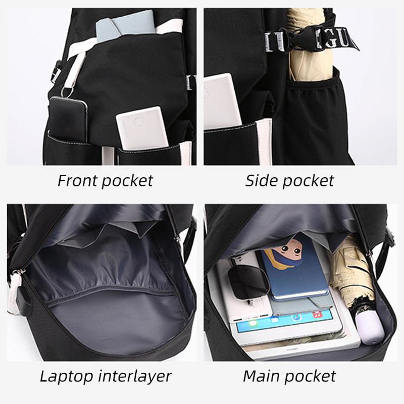 3 шт. школьный рюкзак LABUBU, школьный рюкзак, легкий, с защитой спины и большой вместимостью, детский школьный рюкзак для 1-6 классов