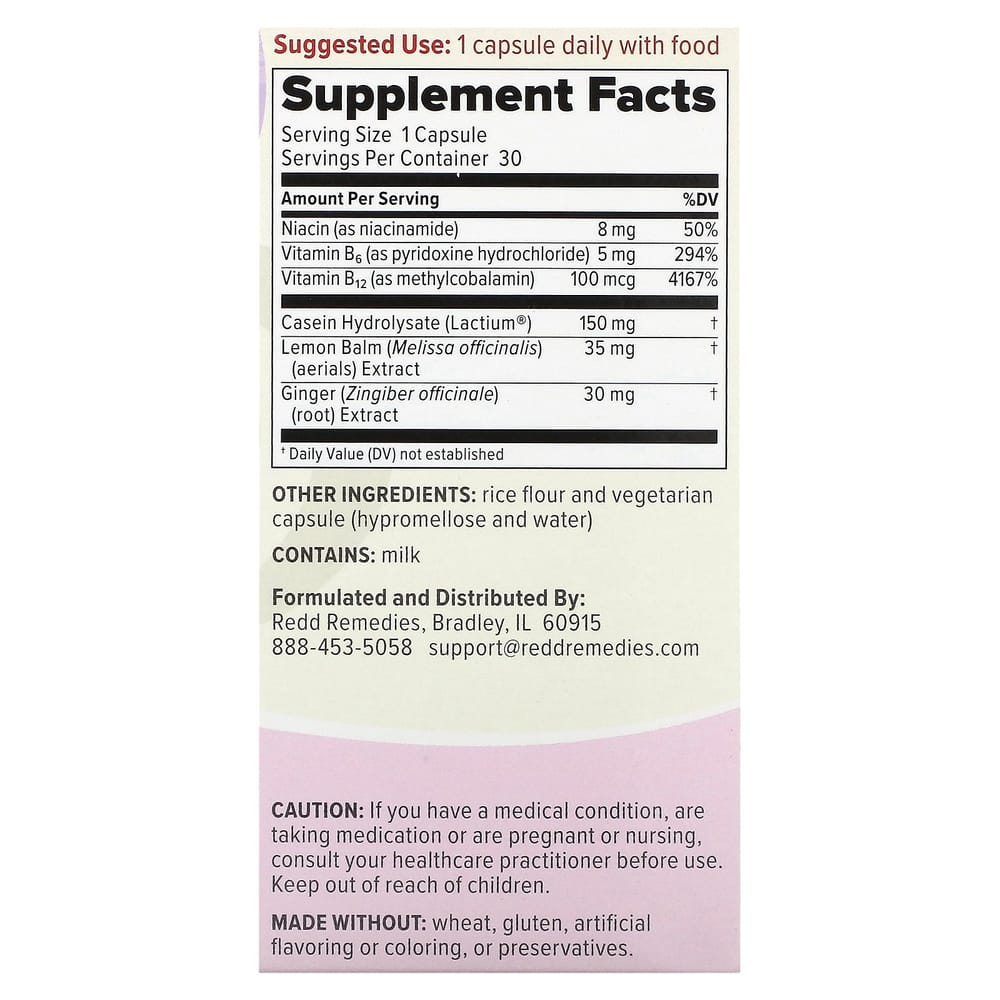 Red Remedies Peaceful Mama Vegetarian Capsules, 30 Count