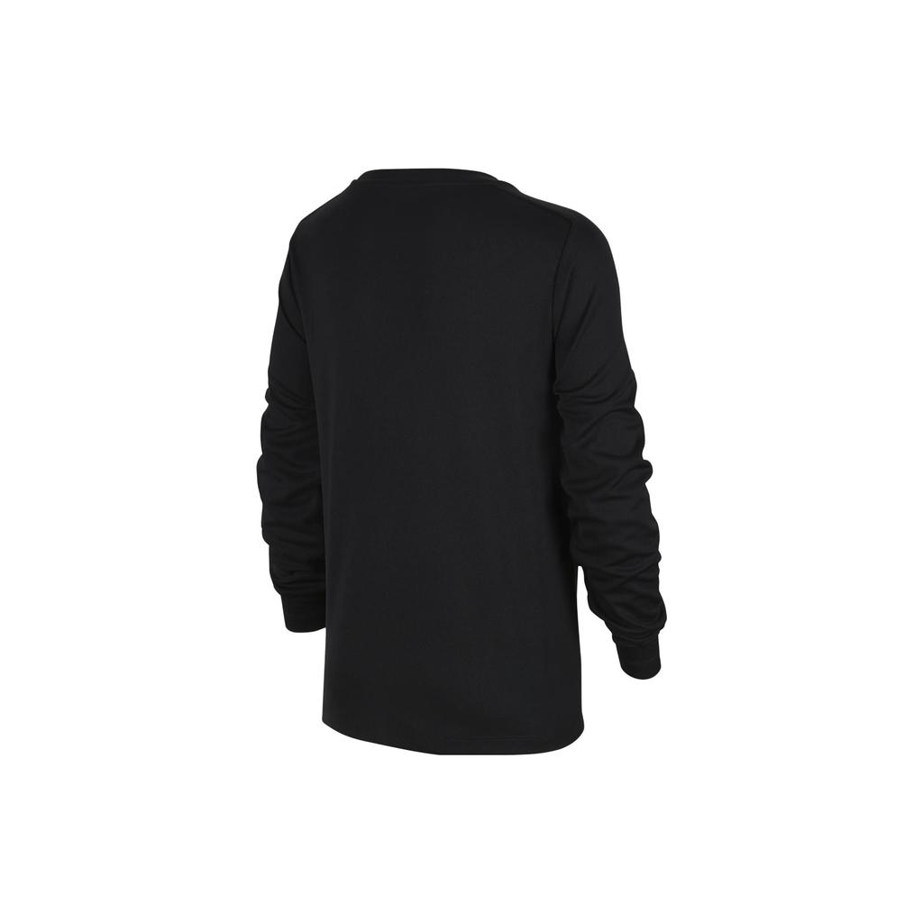 Nike Футболка с длинным рукавом и принтом логотипа Dri-FIT Multi, детские топы, цвет черный FD3927-010