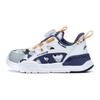 Li Ning Childrens Shield Comfortable Casual Non-Slip Wear-Resistant Casual Shoes Kids Sneakers White Blue YKNT076-5