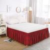 Solid Color Elastic Bed Skirt Elastic Built-in Bed Apron