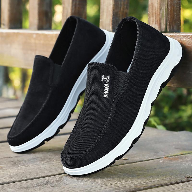 Shoes Men's 2025 Spring New Men's Shoes Casual Canvas Shoes One Pedal Dad Shoes Comfortable Single Shoes