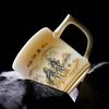 Suet jade porcelain office cup tea separation mug, annual meeting to send customers practical business gifts