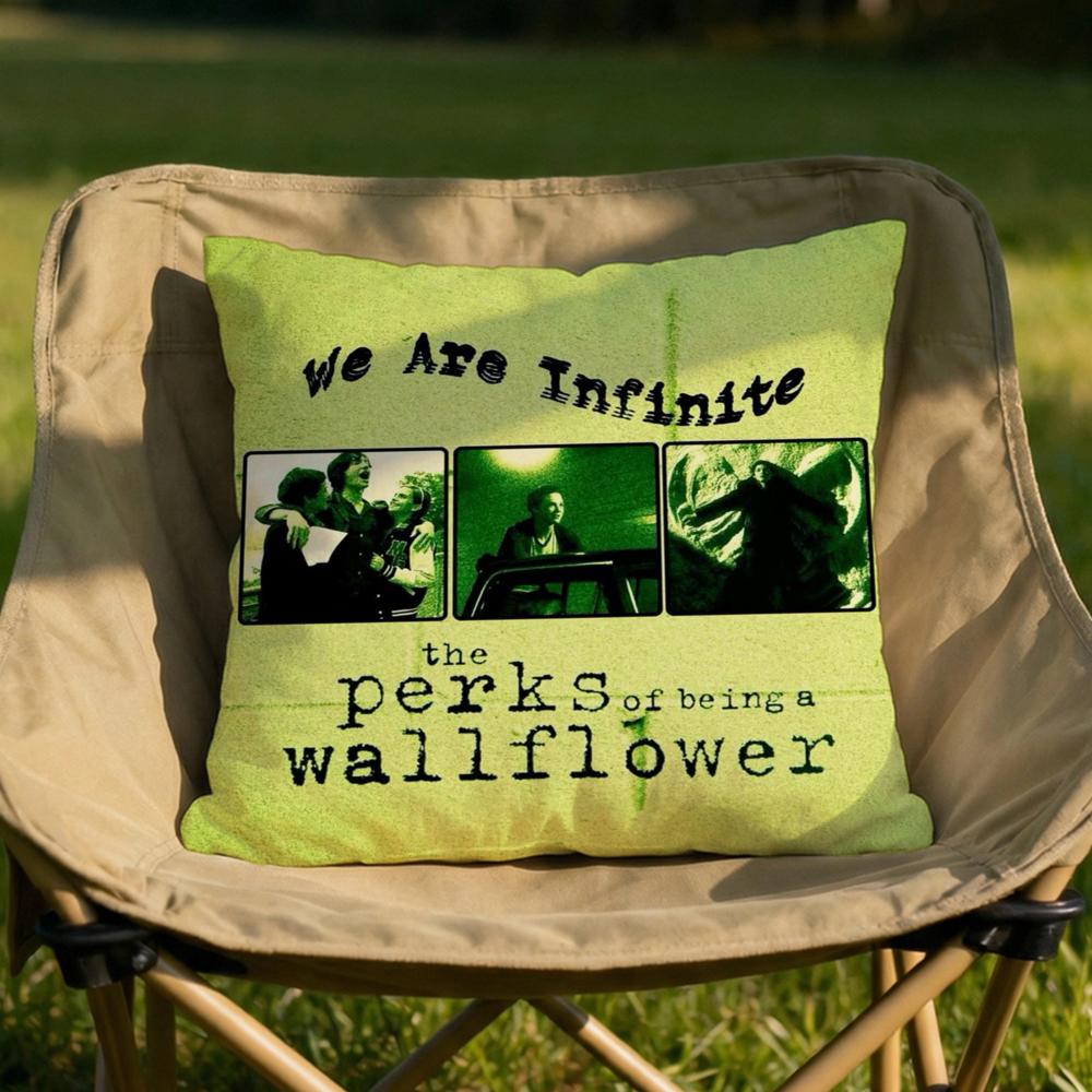 TV Being A Wallflower Cushion Cover Soft Reversible Durable Pillow Cover MultiScene Use for Home Car Daily Comfort