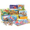 60-Piece Cartoon Puzzle Tin Box for Toddlers Aged 3-6 – Early Education and Intellectual Development Toy for Boys and Girls