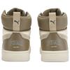 Puma Caven Retro Melange Color Block Mid-Top Sneakers Unisex Sneakers Off-White Brown 407869-02