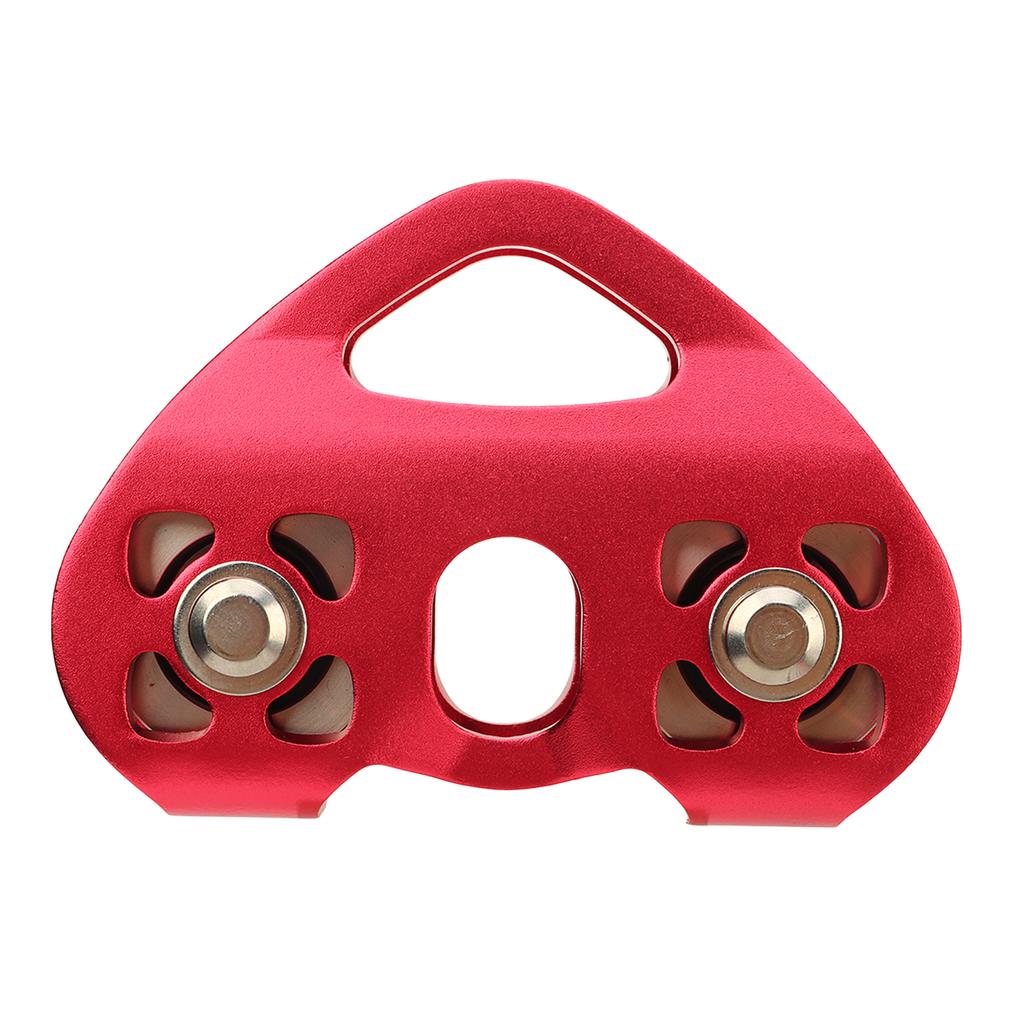 Альпинизм Скалолазание Двухосный Двойной Троллей для Двойного Зиплайна Стальной Трос Сердечный Блок Канатная дорога Спасение