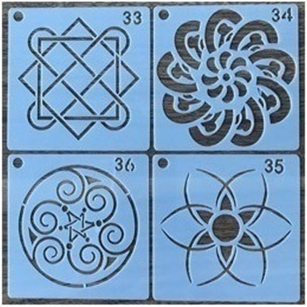 36 шт трафареты мандалы DIY украшения дома рисунок лазерная резка шаблон 1 упаковка настенный трафарет живопись для деревянной плитки ткань YSL