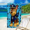 proof beach towel with a Paw Patrol characters pattern - soft,absorbent,quick-drying,machine washable - perfect for swimming,camping,bathing