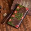 Johnature First Layer Cow Leather Luxury Women Hand Wallet Retro Embossed Large Clutch Wallets Card Holder Phone Purse