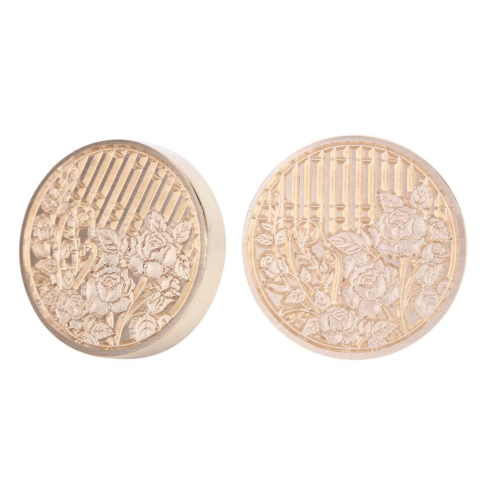 Ретро-антикварная круглая рамочка для уплотнения воска, огненная краска для свадебных приглашений, подарочной упаковки, скрапбукинга, открытки своими руками