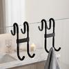 5Pcs Strong Hold Over Glass Door Hook Multi-functional Storage Hanger Shower Door Hook Door