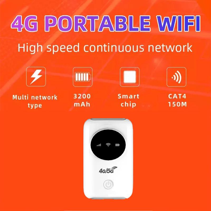 Портативный 4G WiFi Мобильный Автомобильный Роутер с поддержкой SIM-карты