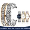 Браслет из нержавеющей стали для часов Longines, великолепный ремешок для часов L4.921/L4.805, металлический ремешок для часов, мужской точный браслет 18 20 мм