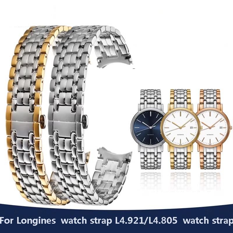 Браслет из нержавеющей стали для часов Longines, великолепный ремешок для часов L4.921/L4.805, металлический ремешок для часов, мужской точный браслет 18 20 мм