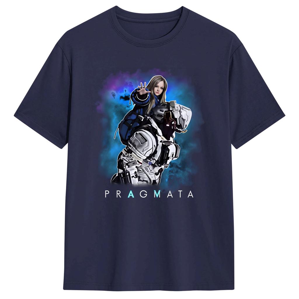 Pragmata Diana Scifi Gamer TShirt Unisex  Aesthetic TShirts Summer O Neck Novelty Tees Print Oversized Clothes