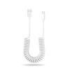 USB C Cable From 30cm To 1m/1.5m Extend Up To 6A Fast Charging Type C Telescopic 480Mbps Data Transfer Coil Type High Durability Prevention of