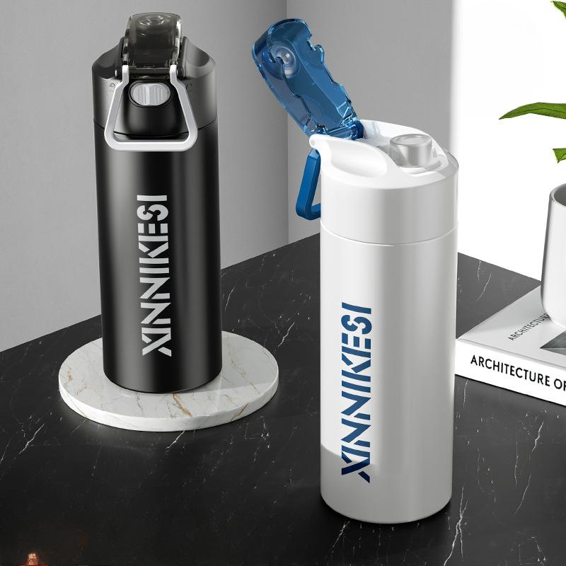 Термос большой емкости, мужская студенческая спортивная кружка для воды