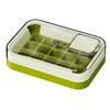 Ice Cube Tray with Lid 15 Cubes Ice Grid Easy-Release Silicone Bottom Stackable Ice Trays for Freezer