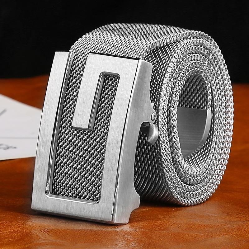Внутренняя головка ремня из нержавеющей стали 304 Мужская пряжка для ремня Самооборона на открытом воздухе Цельнометаллическая цепочка для ремня Модный мужской досуг