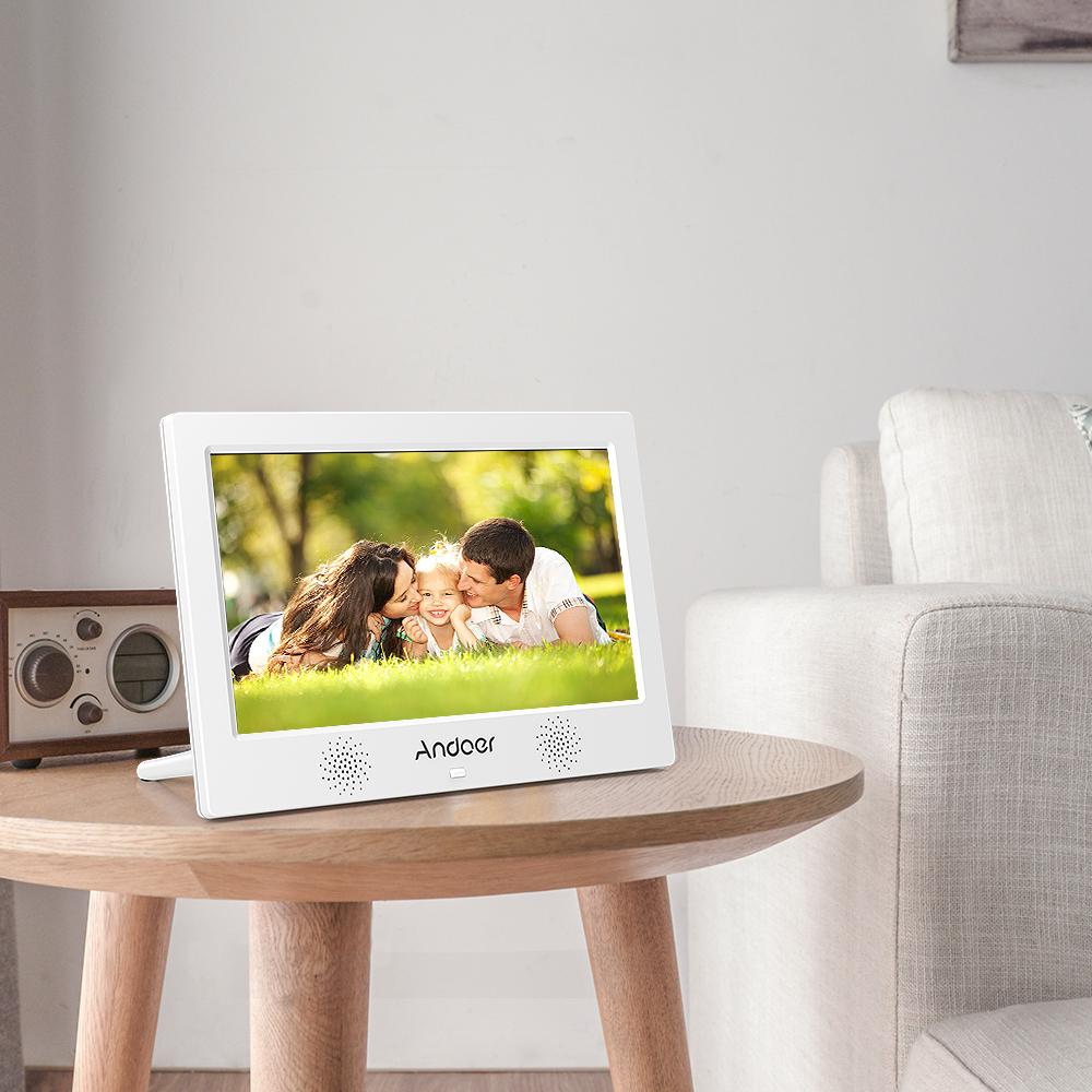 Andoer 10.1 Inch Digital Photo Picture Frame 1024*600 Resolution TFT-LED Screen Support