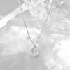 925 Sterling Silver Star Moon Pendent Necklace for Women Girls Party 2022 Jewelry Choker Collar Dz147