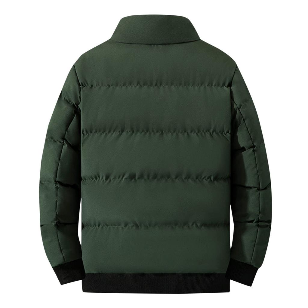 Мужская хлопковая стеганая куртка с капюшоном Мужская очень толстая теплая короткая хлопковая стеганая куртка