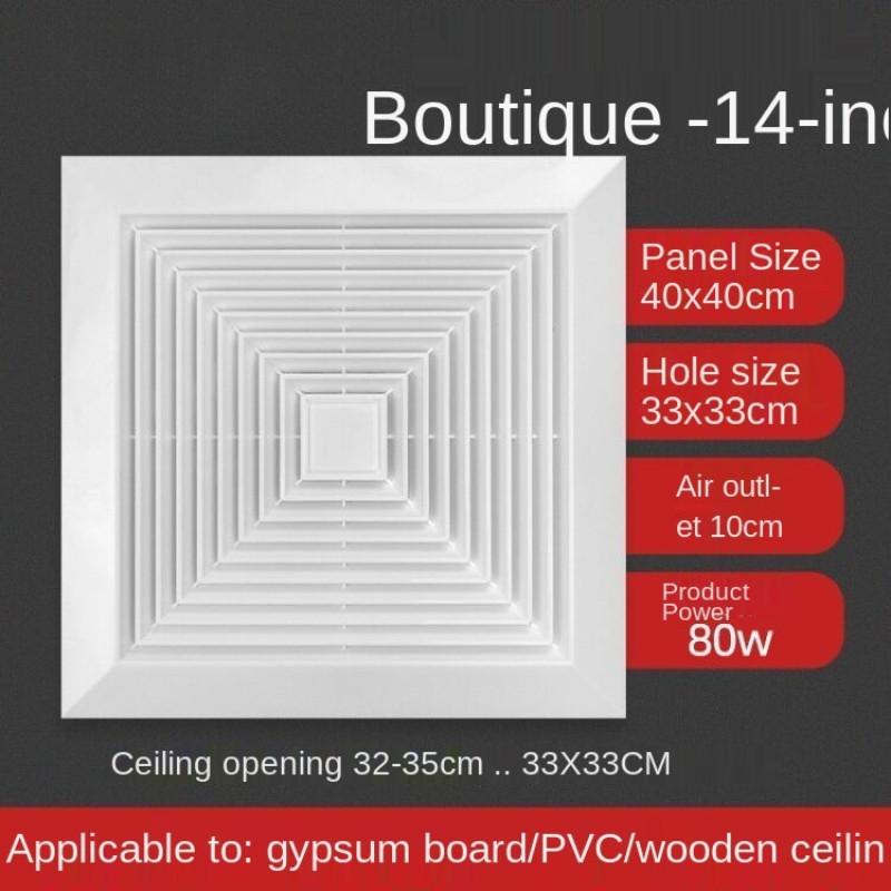 Бытовой бесшумный встроенный потолочный вытяжной вентилятор, кухонный вентилятор для ванной комнаты, туалетный потолочный вентиляционный вентилятор