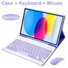 Case for iPad A16 11 Inch A3355 A3356 A3354,Bluetooth Keyboard cover for iPad 10th 10.9 Inch A2696 A2757 A2777 A3162